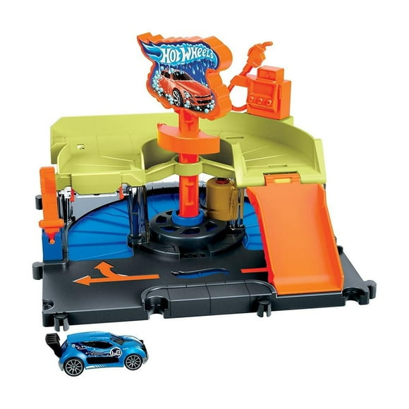 Pista de Juguete Hot Wheels City Autolavado de la ciudad
