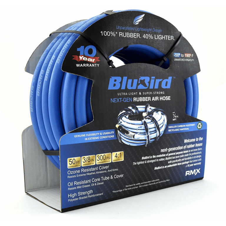 BluBird Rubber Air Hose - 3/8 BluBird Rubber Air Hose - 3/8