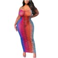 thumbnail image 1 of Vestido plisado sexy con escote en V y hombros descubiertos con tirantes irregulares y hombros descubiertos para mujer Fridja  NMB3215, 1 of 1