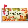 thumbnail image 2 of Welcome Fall Colorful Leaves Decoration Mailbox Cover with Magnetic Strip Autumn Harvest Mailbox Wraps Post Letter Box Cover Standard Size 21" X 18" Garden Farm Outdoor Yard Decor, 2 of 6