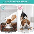 thumbnail image 4 of Elegant Paisley Dog Food Mat - Absorbent Non-Slip Pet Bowl Mat - Boho Floral Design - Large Size for Messy Eaters - 12x19 Inches, 4 of 5