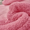 thumbnail image 4 of JML 2 Piece Sherpa Fleece Borrego Blanket,Thick Warm Baby Borrego Blanket,Twin Size 60" x 80", 4 of 5