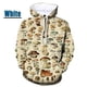 thumbnail image 3 of Sudadera con capucha con estampado 3D de plantas y hongos, divertida, de camuflaje, para hombre y mujer, ropa informal, ropa de calle, 3 of 5