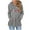 ♕056-Gray, variant on Drawstring Hooded Slit Long Sleeve Top Women's Solid Color Classic Casual Sweatshirt, Comfortable Versatile for Daily Outings, Athleisure Wear, Minimalist Street Style,Cozy Weekend Lounging