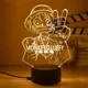 thumbnail image 2 of Monkey · D · Luffy figura 3D LED luz nocturna Roronoa Zoro lámpara de mesa Figura de Anime modelo de colección juguetes regalos de cumpleaños, 2 of 2