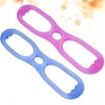 thumbnail image 3 of EeaseCA 2pcs 8 Word Chest Developer Muscle Resistance Bands Silicone Fitness Yoga Workout Pulling Exerciser Pull Rope Body Building Tool (Blue and Purple), 3 of 7