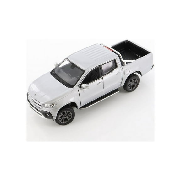 Mercedes-Benz X-Class Pickup Truck, Silver - Welly 24100WSV - 1/27 scale Diecast Model Toy Car