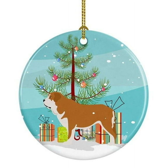 Mastin Epanol Spanish Mastiff Christmas Ceramic Ornament