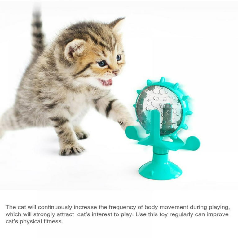 2-sphere suction cup mill toy for cats
