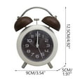 thumbnail image 3 of Birdeem Silent Mechanical Alarm Clock with Luminous Night Light Display,Perfect for Bedside Or Desk Use,Features Dual Pointers and Pleasant Ringtone,Compact Size 5 X 3.5 X 2 In,Made of Safe Plastic, 3 of 9