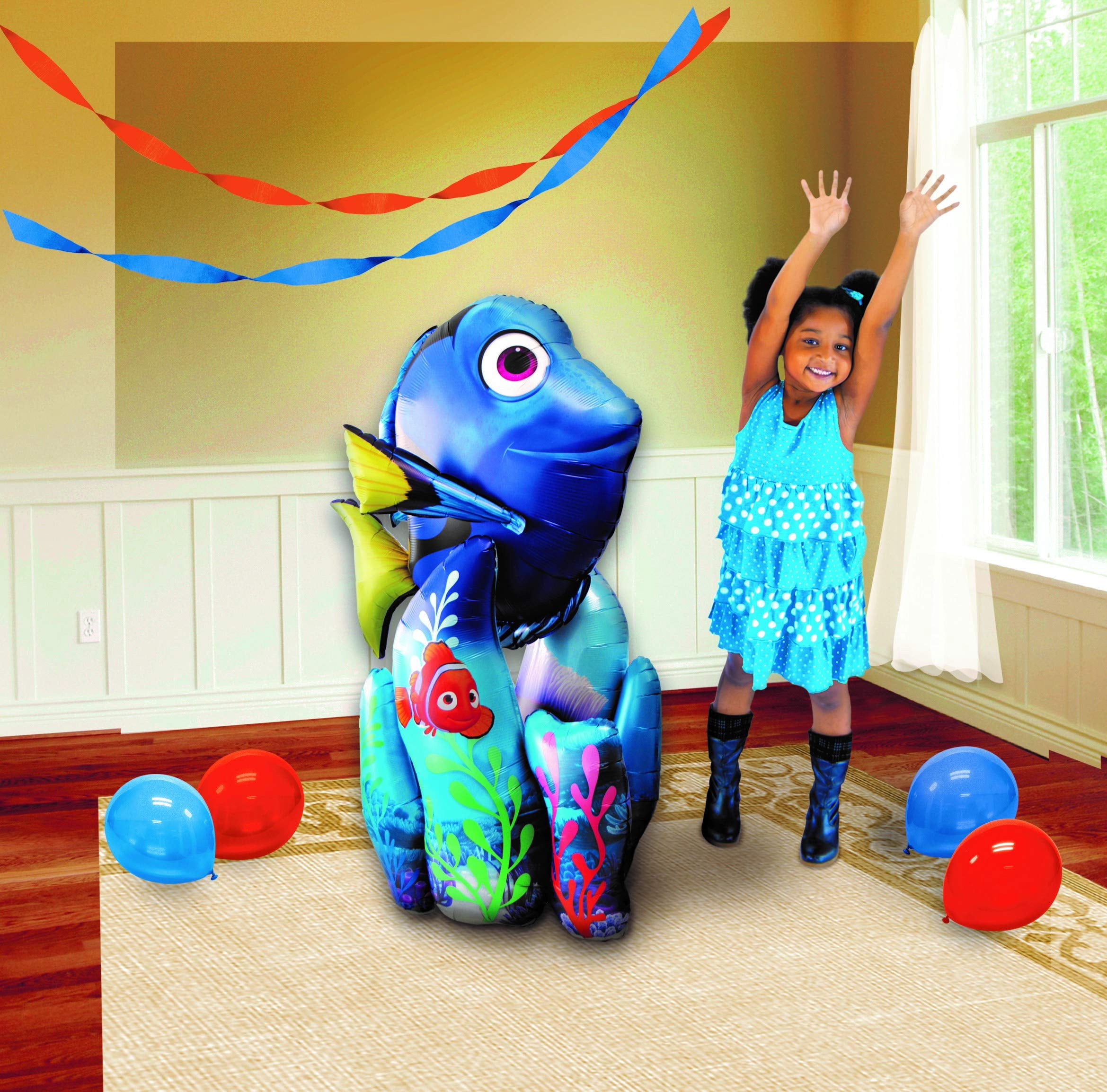 Finding Dory Party Supplies Giant Airwalker Birthday Balloon Bouquet Decorations