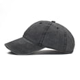thumbnail image 4 of Adult Children Parent-child Washed Pure Cotton Solid Color Light Plate Baseball Cap Male Spliced Baseball Cap, 4 of 6