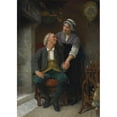 thumbnail image 2 of Elizabeth Jane Gardner Bouguereau 11x14 Gold Ornate Wood Frame and Double Matted Museum Art Print Titled - After the Engagement, 2 of 4