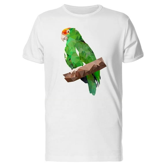 Polygonal Parrot On A Branch Tee Men's -Image by Shutterstock