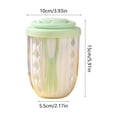 thumbnail image 3 of Vaso portátil de ensalada de frutas de doble capa con tenedor integrado, tapa sellada, diseño de drenaje y plástico apto para alimentos, de 15x10 cm para el almuerzo y uso para llevar., 3 of 6