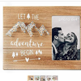 thumbnail image 3 of Marco de fotos creativo de madera con forma de corazón, marco de fotos de madera para decoración de pared de dormitorio retro, 3 of 3
