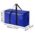 thumbnail image 2 of Unique Bargains 1 Pc Size S Storage Bag Storage Bins 27.01"x11.42"x14.96" Blue PP, 2 of 5
