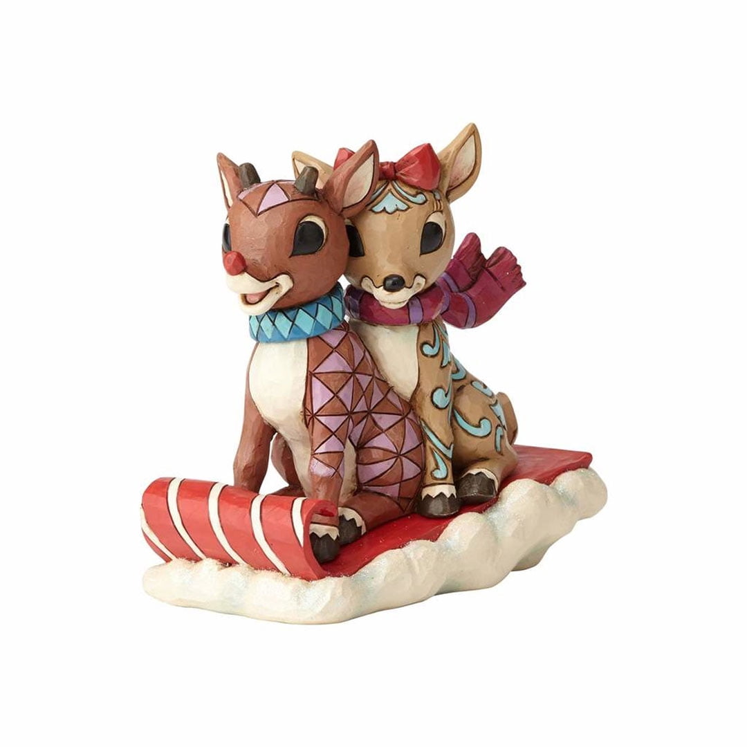 jim shore rudolph and sam the snowman