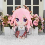 Senlix Genshin Impact Plush Toy 7.9" Yae Miko Stuffed Animal, Soft Anime Plushies All Star Collection Cute Cartoon Doll for Kids Birthday Gift