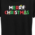 thumbnail image 3 of Peanuts - Merry Christmas Stacked - Women's Short Sleeve Graphic T-Shirt, 3 of 6