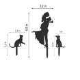thumbnail image 4 of Decoración para tartas de boda JIEEIN para novia, novio, con mascota, gato y perro, 4 of 6
