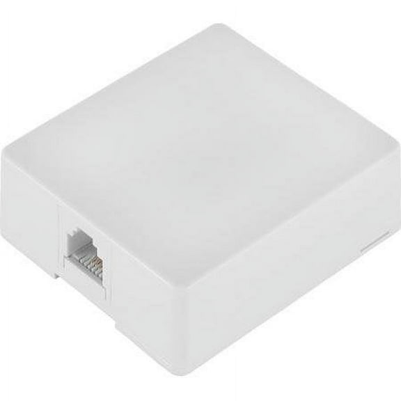 RadioShack 4-Pin Modular Telephone Jack (White)