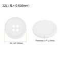 thumbnail image 2 of Unique Bargains White 4-Hole Resin Button Sewing Closures (100 Pack), 2 of 5