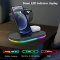 thumbnail image 4 of onlyliua Oferta Por Tiempo Limitado Cargador Inalámbrico de Escritorio Tres En Uno con Iluminación Inteligente, Carga Rápida de 15 W, Carga Inalámbrica Multifuncional, 4 of 7