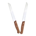 thumbnail image 4 of 2pcs Stainless Steel Bread Knife With Wooden Handle For Slicing Crusty Bread And Homemade Loaves Essential Kitchen Cutlery For Baking Enthusiasts, 4 of 5