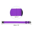 thumbnail image 2 of Unique Bargains Luggage Strap with Luggage Tag and Loop 78'x2', 4 Set Adjustable Suitcase Belt, Purple, 2 of 7