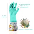 thumbnail image 2 of Guantes de goma Aixingyun para lavar platos, 3 pares, reutilizables, de látex, 2 of 8