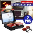 thumbnail image 2 of Wireless Trailer Lights,2025 New LED Magnetic Towing Tail Light Wireless LED Trailer Light Kit,Rechargeable Towing Light Kit with Powerful Suction Base for Trucks, Boat, RV, Vehicle, 2 of 9