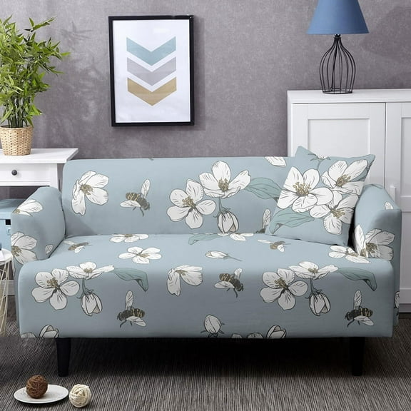 Vintage Elegant Flowers Elastic Sofa Covers Washable Stretch Slipcover For Living Room 1/2/3/4 Seaters L Type Corner Couch Cover