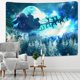 thumbnail image 1 of Tapiz de muñeco de nieve de Navidad colgante de pared Papá Noel regalos bohemios Hippie ambiente festivo decoración del hogar, 1 of 4