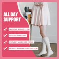 thumbnail image 4 of 4 Pairs Copper Compression Socks for Women & Men Circulation 15-20 mmhg - Better Blood Flow, Swelling, Best Support for Medical, Running, Nursing, 4 of 7