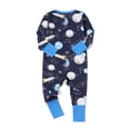 thumbnail image 2 of WIBACKER 3-26M Bamboo Newborn Baby Boys Convertible Footie Pajamas, Toddler Footed Zipper Sleeper for Infant Baby Girls - Planet, 2 of 8
