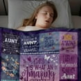 thumbnail image 6 of Aunt Gifts Blanket, Birthday Gift to Aunt from Niece Nephew, 50"x60" Sofa Bed Blanket Gift Ideas for Aunt, Soft Cozy Flannel Throw Blanket for Aunt Birthday Christmas Thanksgiving Day, 6 of 6
