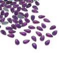 thumbnail image 1 of Unique Bargains Flat Back Acrylic Teardrop Gems, 12x7mm Teardrop Rhinestones Bead, Purple 100Pcs, 1 of 7
