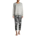 thumbnail image 2 of Secret Treasures Women's Wine Sleep Jogger Pants, 2 of 6