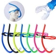 thumbnail image 4 of Hyasfey Snorkel Training Tube for Lap Swimming Diving Snorkel Breathing Tube with Headband Liquid Silicone Mouthpiece Snorkel Tube for Adult Kids, 4 of 7