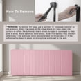 thumbnail image 4 of Virtu Upholstered King Headboard No Tools Required Peel and Stick Bed Headboard Only, Pink, 4 of 8