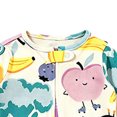 thumbnail image 4 of Nwiuh Baby Sleep and Play Footed Pajamas One-piece Sleeper Jumpsuit Zip-front Pjs Organic Cotton for Baby Girls, Unisex (Light Yellow, 6-9 Months), 4 of 4