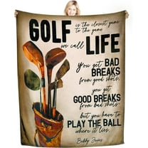 Golf Gifts for Men, for Golfers, Funny Golf Gifts for Sport Fan Kids Adults, Golf Gifts for Women, Soft Fleece Throw Golf Blanket for Birthday Gift, Father''s Day to Golf Lover-50" x 60"
