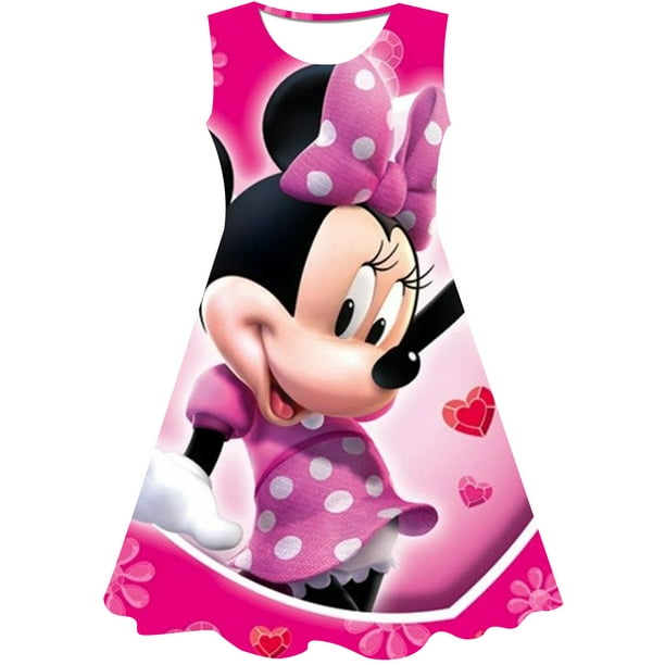 Filles Mickey Minnie dessin animé souris princesse robe enfants Costume 3D  Mickey fantaisie 1-10 ans fête d'anniversaire robe enfant vêtements 2023 