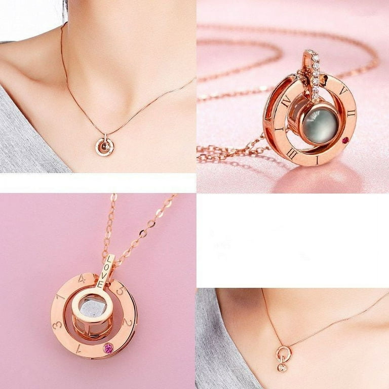 Necklace with love in different languages deals