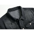 thumbnail image 5 of LZLER Mens Black Jean Jacket Ripped Casual Jeans Jacket, 5 of 5
