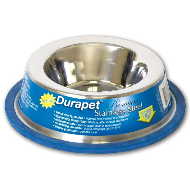 NoTip Stainless Steel Durapet Bowl Set of 2 (7 in.)