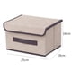 thumbnail image 5 of Bearachild Caja de almacenamiento plegable de tela para el hogar, organizador de ropa multiusos plegable, caja portátil no tejida a prueba de busto Almacenamiento y organización del hogar beige Bearachild HA0081-02B, 5 of 6