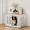 White, variant on Snuowu 48" Heavy Duty Dog Crate Furniture for Small,Medium and Large Dogs,Rustic Wooden Dog Cage Kennel Indoor Furniture with Waterproof Top,Decorative Pet House Side End Table (White & Wood)