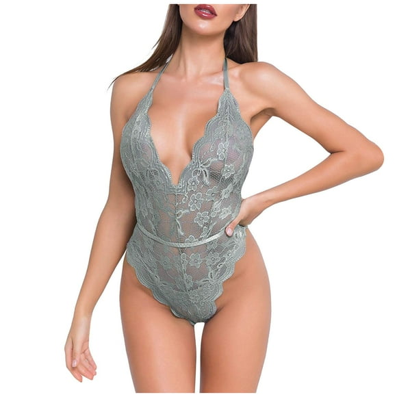 Intimates sous-Vêtements pour Femmes Mode Collants en Dentelle Justaucorps en Peluche